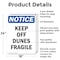 Signmission Keep Off Dunes Fragile, 18 in W x Rectangle, Aluminum OS-2PACK-NS-A-1824-V-13819 - alternate 3